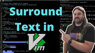 Configure vim-surround in Vim & IntelliJ