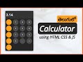 Design This Fantastic Calculator using HTML CSS & JavaScript in Telugu #html #css