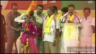 బామ్మ తో బాబు సైకిల్  సవారీ |Chandrababu cycling with tdp activist |PVTV TELUGU