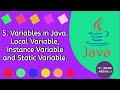 #5 Variables in Java. Local, Instance and Static Variables.