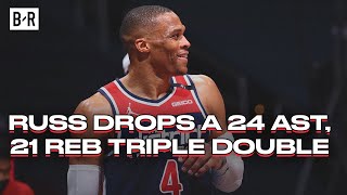 Russell Westbrook Drops a Career-High 21 Rebounds In Unreal Triple-Double