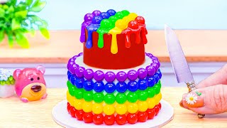 Rainbow Cake Recipes🌈Best Yummy Miniature Rainbow Jelly Cake Decorating Ideas🌈