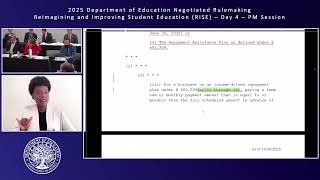 Reimagining and Improving Student Education (RISE) Committee Negotiated Rulemaking 2 Nov 6, 2025 PM