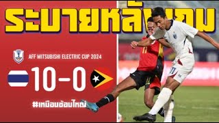 ระบายหลังเกม l นัดแรก หรือ ซ้อมใหญ่ ไทยอัดติมอร์ฯ 10-0