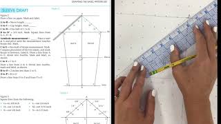 How to draft the sleeve for the sloper demonstration