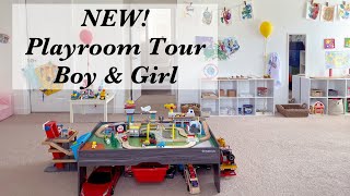 NEW! Playroom Tour 2020 | Open Ended Toys & Materials, Montessori Principles, Homeschool Space