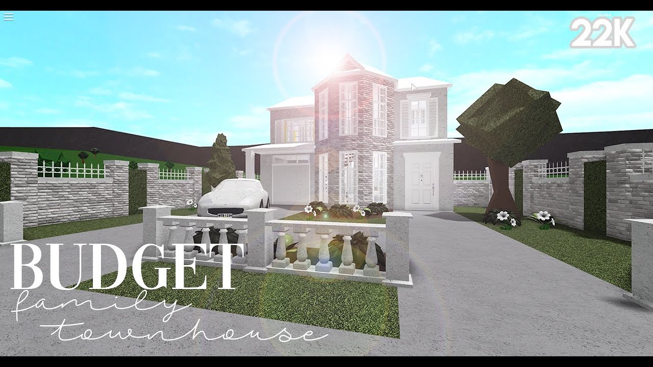 Bloxburg || Budget Family Townhouse 22k (No Advance Placement)|| House ...