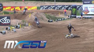 KAY DE WOLF CRASH - EMX250 Race 1 - MXGP of Riga 2020 #motocross