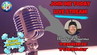 #ONPASSIVE - LIVE MARTY DEGARMO - 12;NOON EDT - TERRIFIC TUESDAY