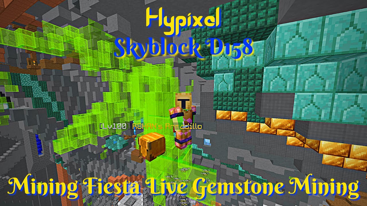 Mining Fiesta Live Jerry Mayor Gemstone Mining Hypixel Skyblock