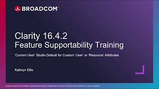 Clarity 16.4.2 - Set 'Current User' as the Default for Resource and User Attributes