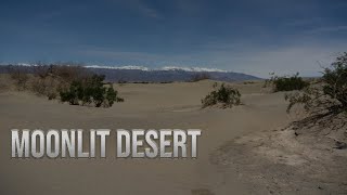 Death Valley at Night: Moonlit Desert Wilderness