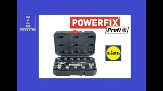 Powerfix Profi Drive Socket Set UNBOXING (Lidl 15 pcs)