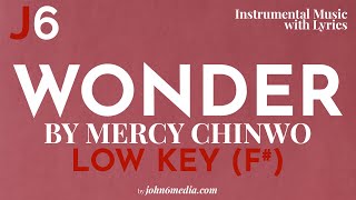 Mercy Chinwo | Wonder Instrumental Music and Lyrics Low Key (F#)