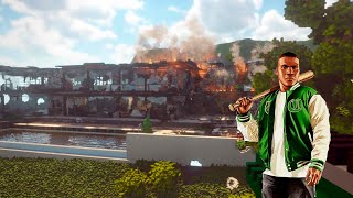 Destroying Franklin's House from GTA 5 with a Tactical Shotgun Mega Teardown