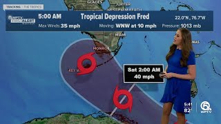 Tropical Depression Fred forecast to become tropical storm again