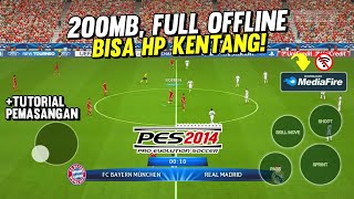 WAJIB COBA !! Main PES 2014 di HP ANDROID OFFLINE, Auto Ketagihan! | Game Offline Bola Grafik HD