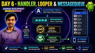Day 6 - Handler, Looper & MessageQueue 🔥 Android Development Course | CodeWithBhai