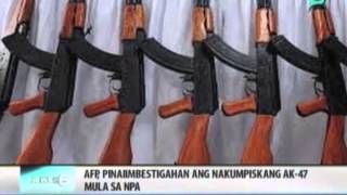 News@6: AFP, pinaiimbestigahan ang nakumpiskang AK-47 mula sa NPA || June 10, 2014