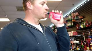 My dad's first time vaping
