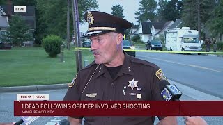Update on deadly officer involved shooting in Van Buren County