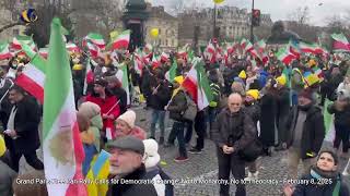 Grand Paris Free Iran Rally Calls for Democratic Change: No to Monarchy, No to Theocracy - Feb 8