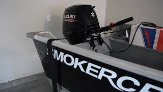 2019 SUZUKI DF25A UNBOXING PT. 2 SMOKERCRAFT V 14 Voyager