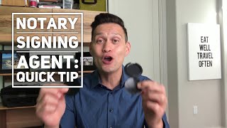 Notary Loan Signing Agent Quick Tip: Always carry two Thumbprint Pads