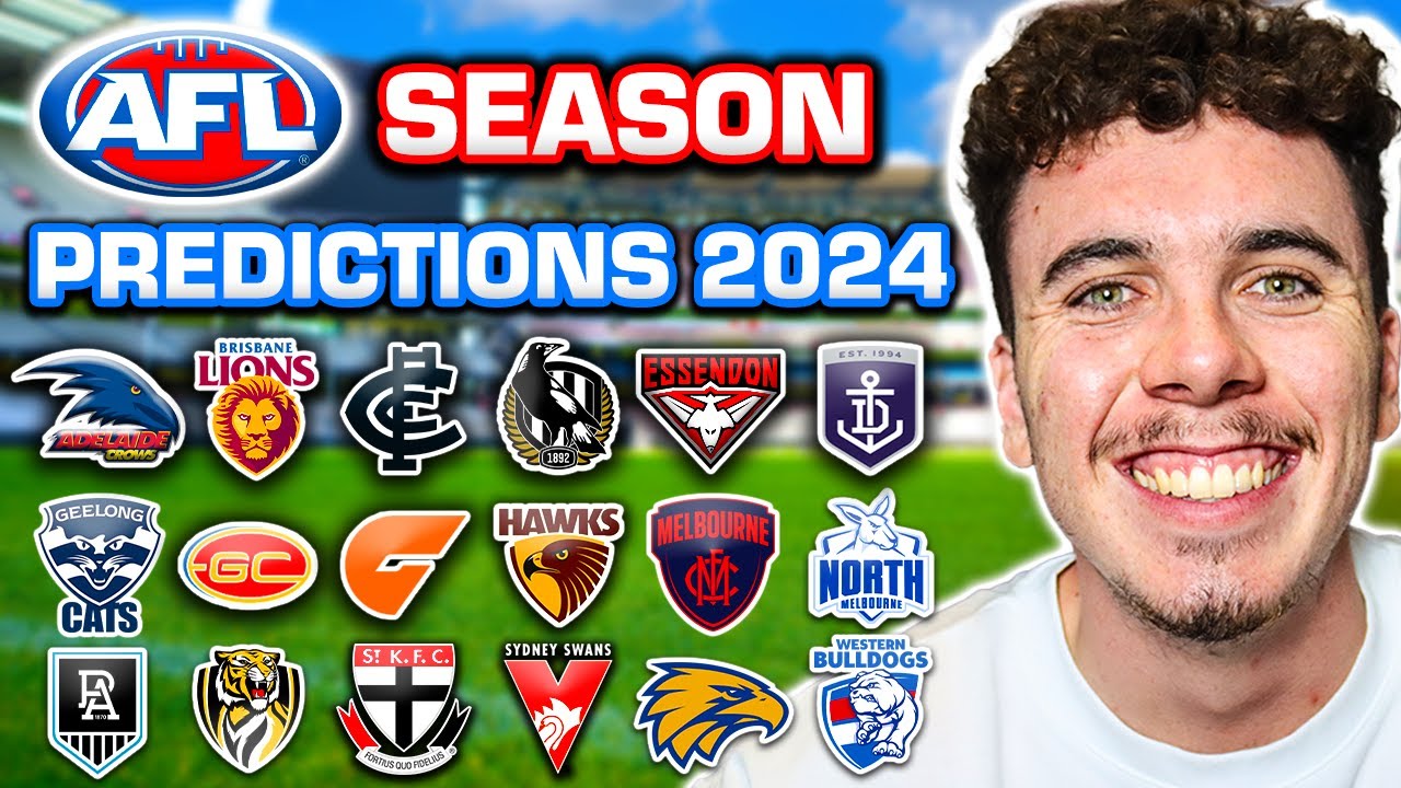 AFL SEASON PREDICTIONS 2024 - YouTube