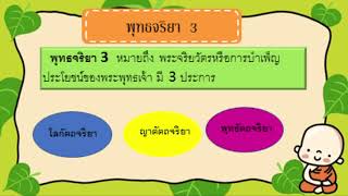 พุทธกิจ 5  พุทธจริยา 3  ระดับชั้นประถมศึกษาปีที่ 5