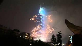 【2016 Happy New Year新年快樂】Taipei 101 Firework臺北101手持錄影煙火(純音樂MV)1080p 60fps