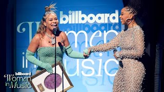 Latto Accepts the Powerhouse Award At Billboard Women In Music Award 2023
