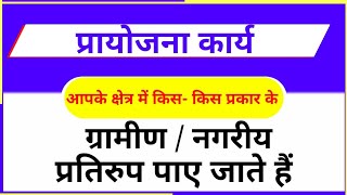 आपके क्षेत्र में किस-किस प्रकार के ग्रामीण /नगरीय प्रतिरूप पाए जाते है / प्रायोजना कार्य