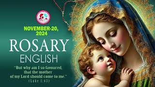 Daily rosary for 20th November 2024 #englishrosary2024 for nov 20th #gloriousmysteries for November