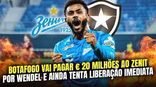 ⚠️BOTAFOGO FECHA COM WENDEL POR R$ 125 MILHÕES E QUER ELE JÁ!!!