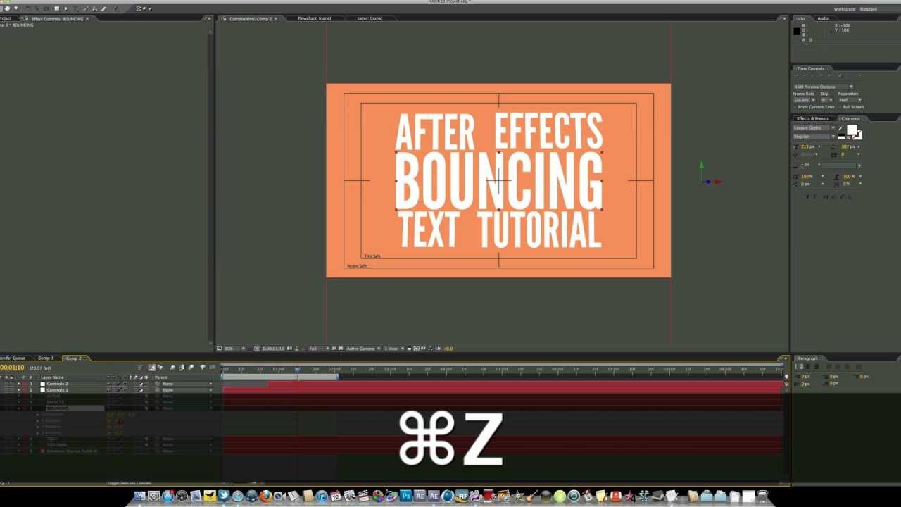 After Effects Bouncing Text Tutorial - AcrezHD - YouTube