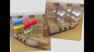DIY Building a Cardboard Pirate Ship