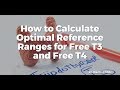 How to Calculate Optimal Reference Ranges for Free T3 and Free T4