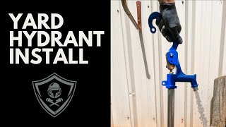 Installing a yard hydrant and isolation valve - FULL VIDEO