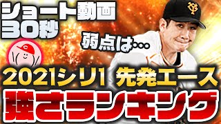 【プロスピA】先発エース12名の強さランキングを30秒で発表!!【ショートd動画】かーぴCHANNEL #782 #Shorts