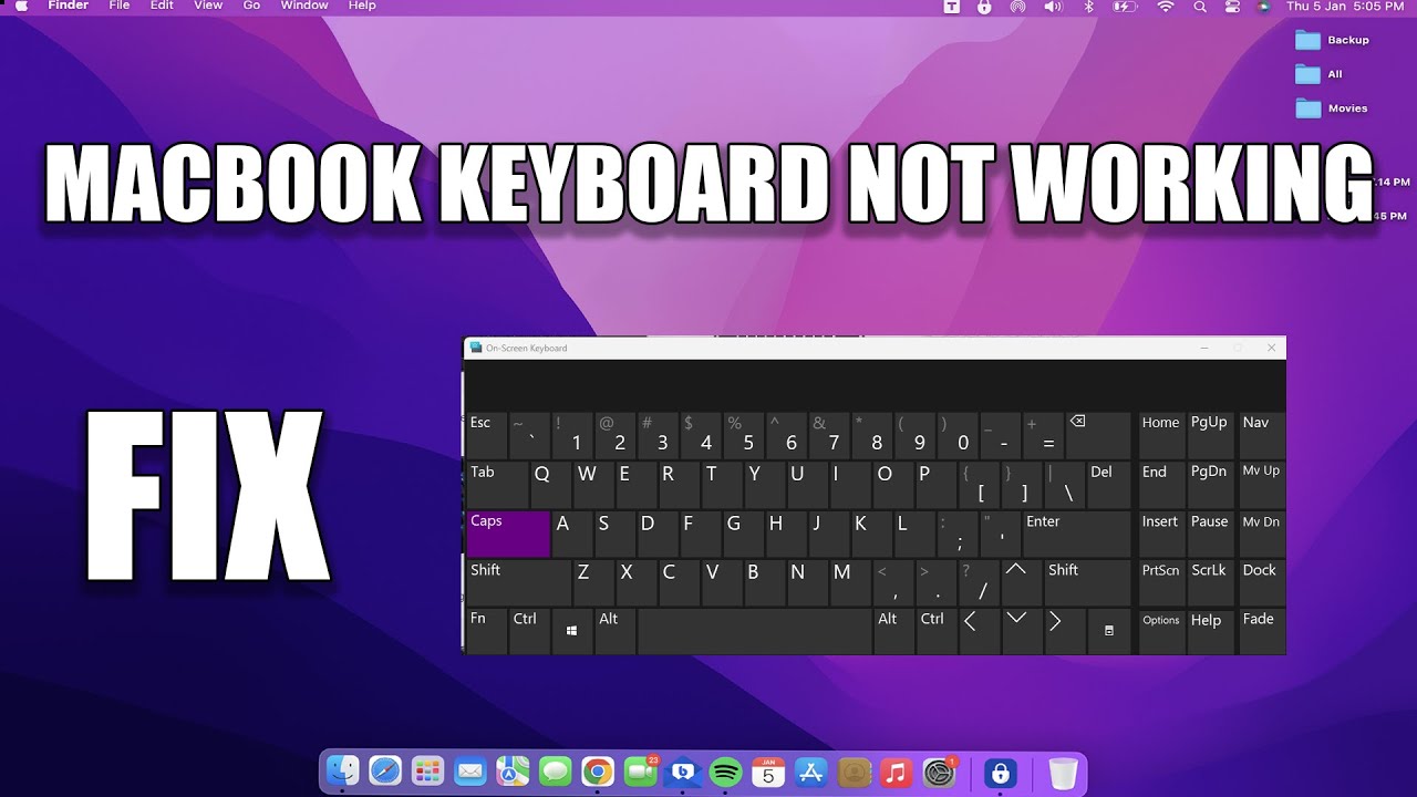 How To Fix MacBook Keyboard Not Working - YouTube