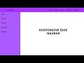 Responsive Navbar Tutorial | HTML, CSS & JavaScript