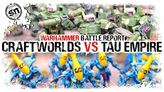 Craftworlds vs Tau Empire - Warhammer 40,000 (Battle Report)