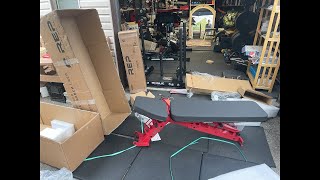 Home Garage Gym Equipment REP Fitness AB 4100 Adjustable Weight Bench Unboxing