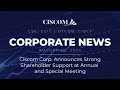 🗞️ NEWS ➤ Ciscom Corp. Announces Strong Shareholder Support at Annual and Special Meeting