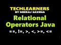 Relational Operators java | Comparison Operators Java
