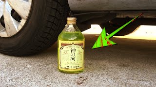 【車VS神の河】車のタイヤでいろいろな物を粉砕してみた。shochu  VS soft Things by Car！車実験