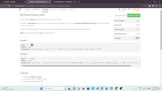 LeetCode WEEKLY 364 java solution (8048 Maximum Odd Binary Number)