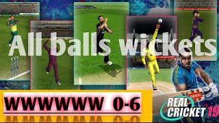 WWWWWW | In one over | in real cricke20t | 0-6  | six wickets |  one over | all ball wicket history