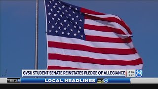 GVSU student senate reinstates Pledge of Allegiance